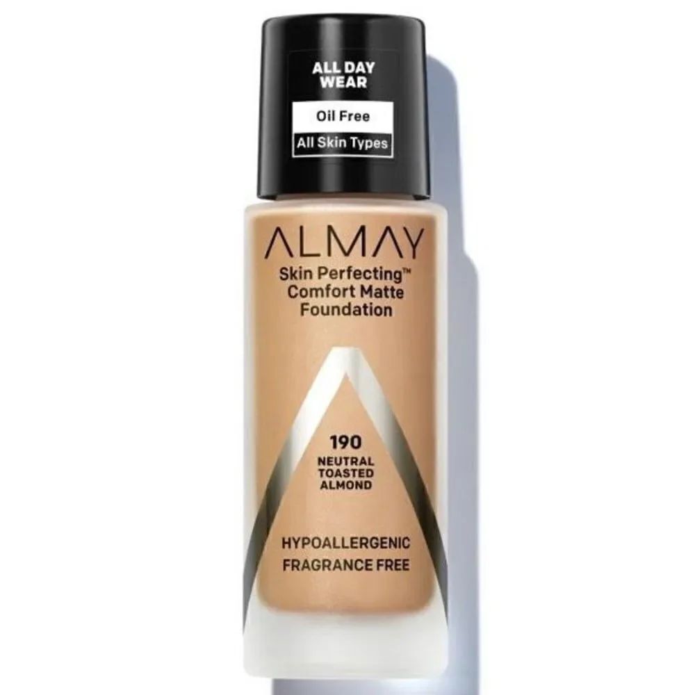 190ย Almay Skin PerfectingโComfortโMatteโFoundationโHypoallergenicโNeutralโToaste